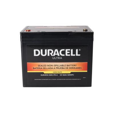 Duracell Ultra 12V 82AH AGM High Rate Sealed Lead Acid (SLA) Battery with M6, C Terminals